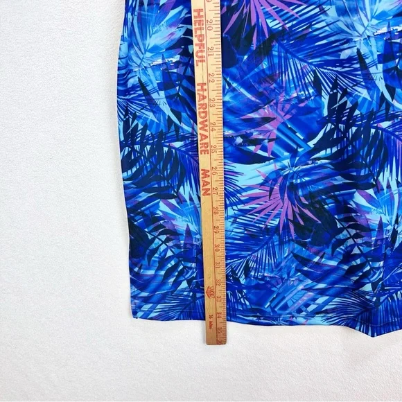 Swimsuits For All Longer Length Short-Sleeve Swim Tunic Size 22 Tropical Palm - Picture 6 of 10